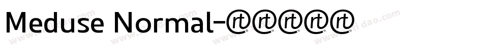 Meduse Normal字体转换